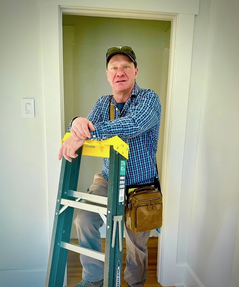 Scott Heinrich of Skyline Property Services during a residential inspection in Colorado
