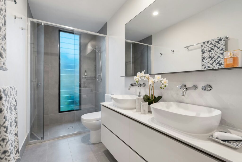 Bathroom privacy features inspected during Arvada rental property inspection