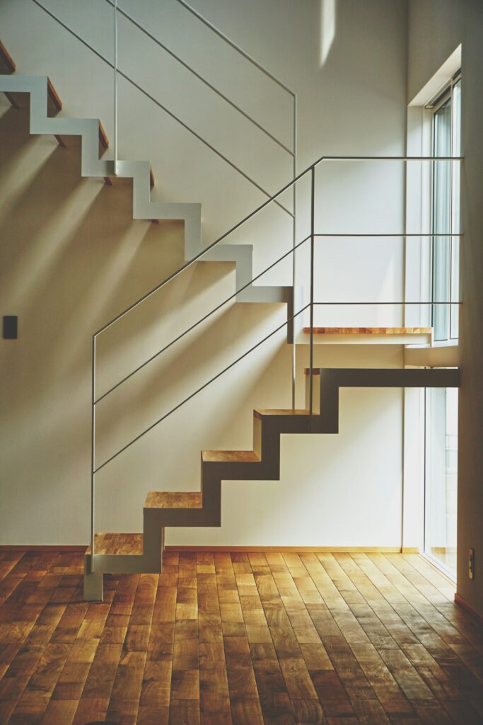 Interior stairway inspected for safe egress in Arvada rental property
